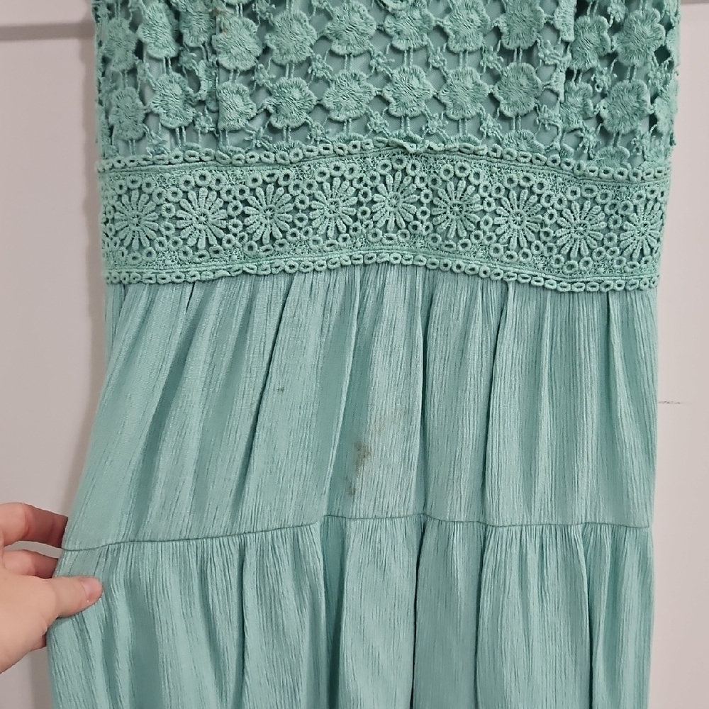 No Boundaries Teal High Low Dress - Picture 4 of 5